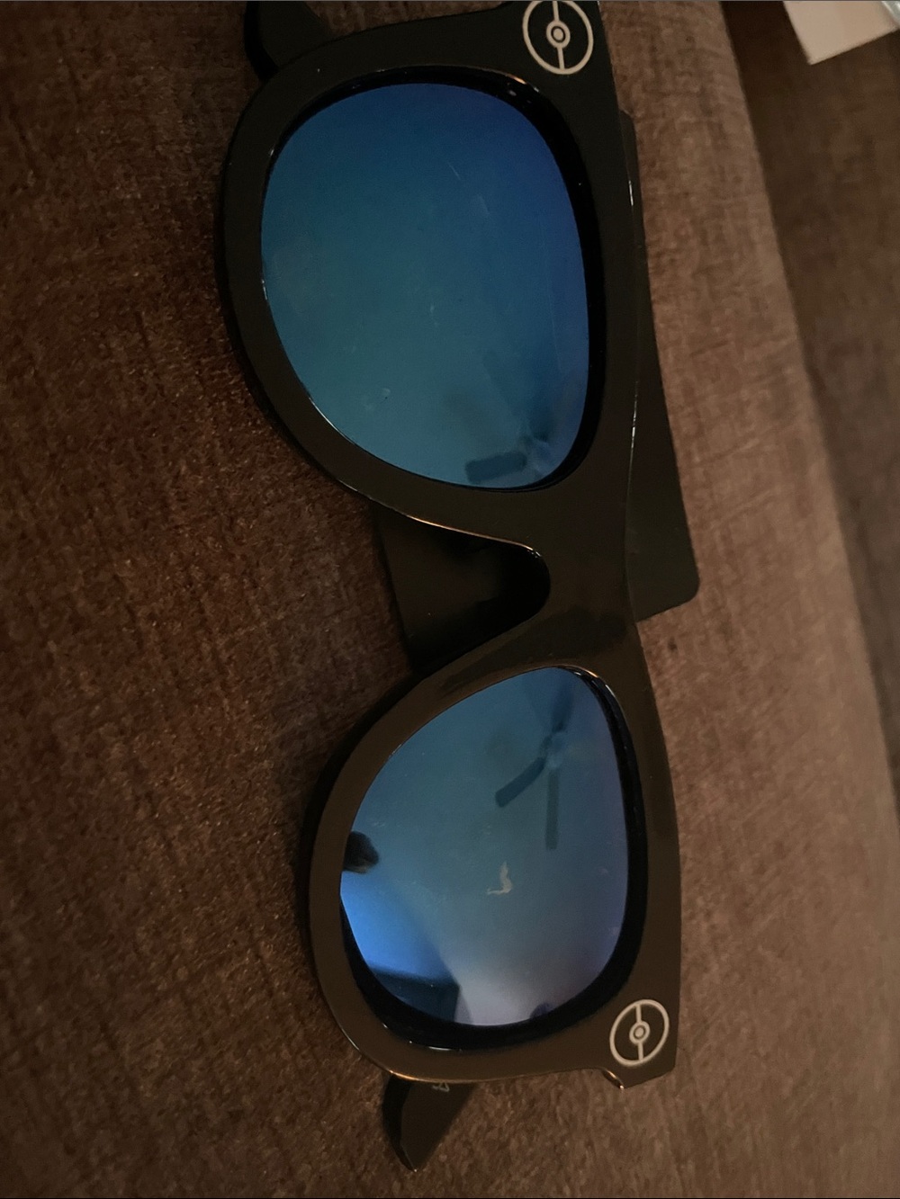 Pokémon Black Sunglasses with Blue Mirrored Lenses